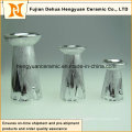 More Style of Silver Ceramic Candlestick in Christmas Design